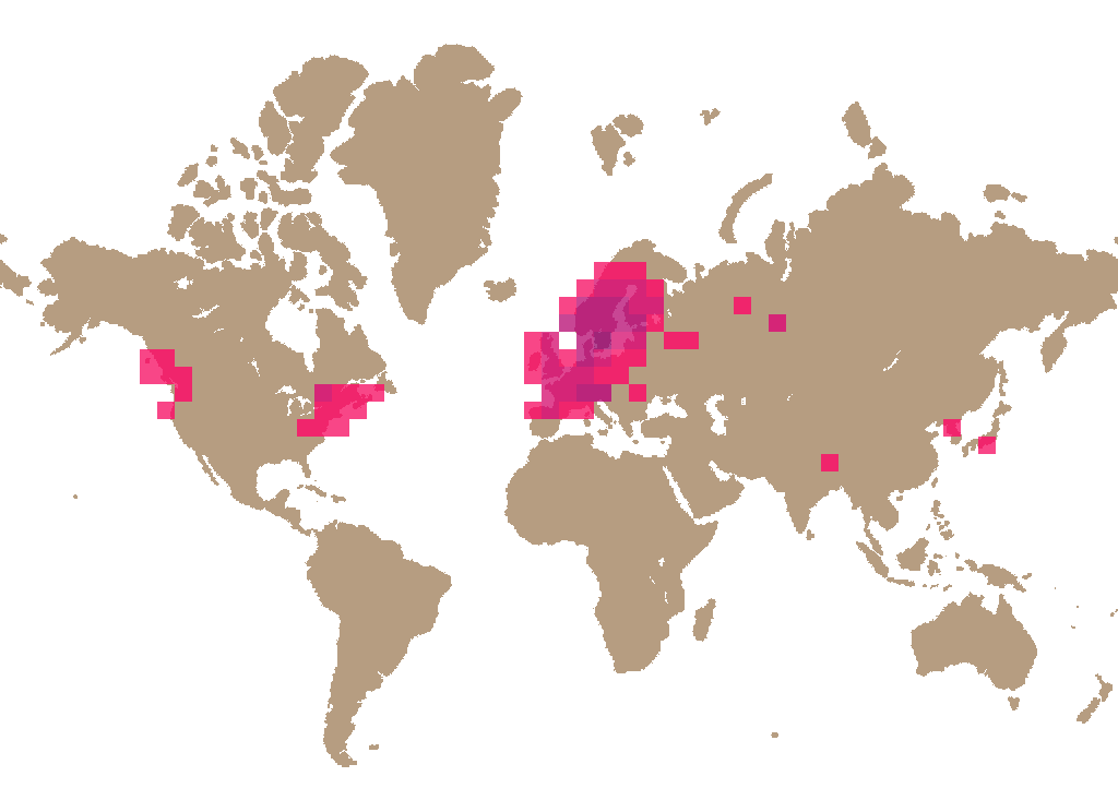Deadly webcap (Cortinarius rubellus) distribution info
