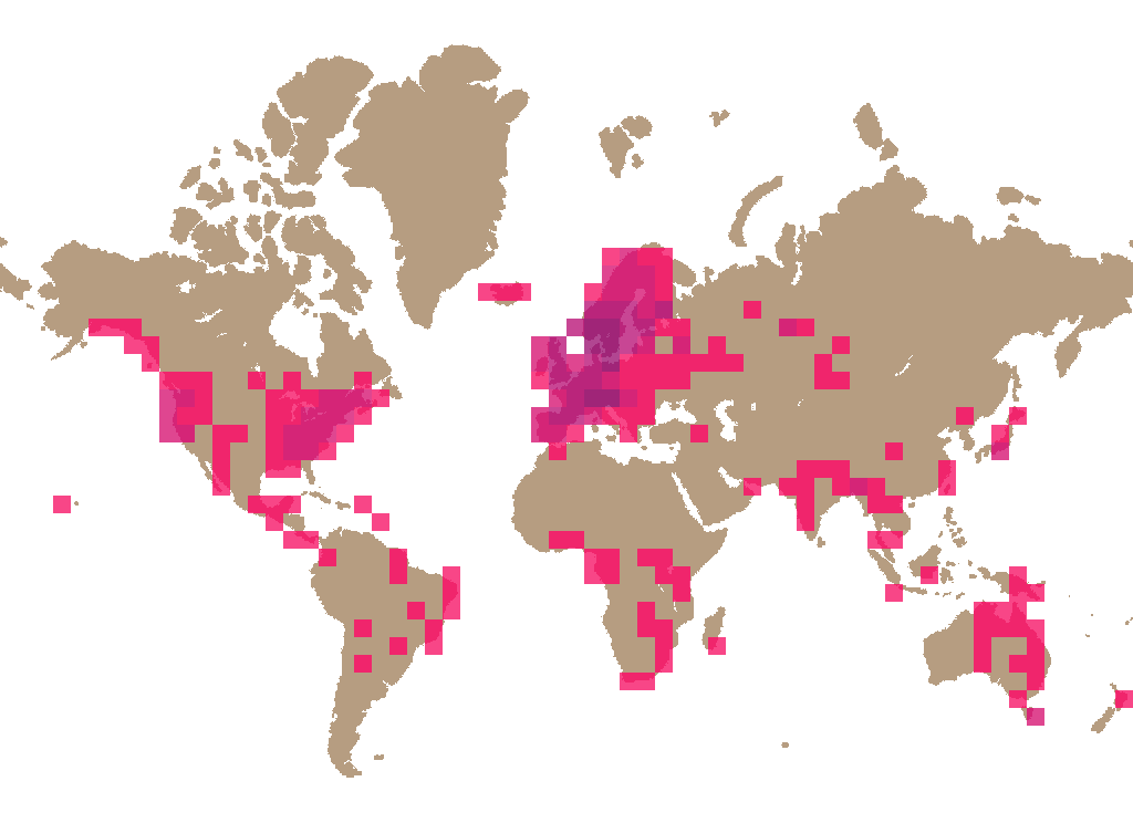 The miller (Clitopilus prunulus) distribution info