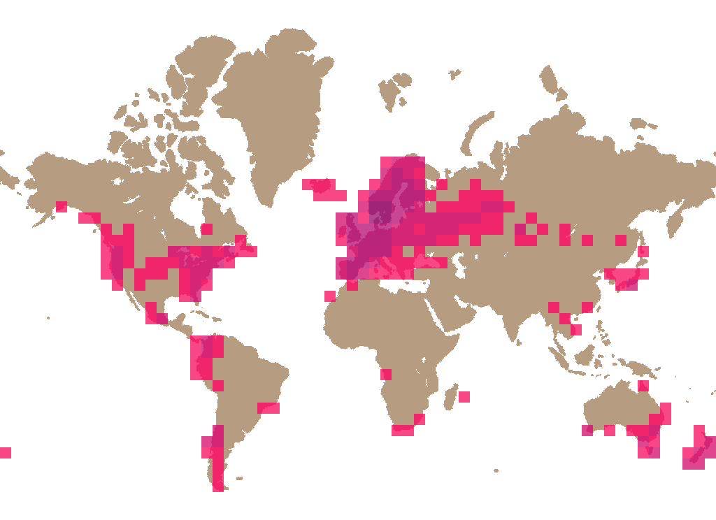 Slippery jack (Suillus luteus) distribution info