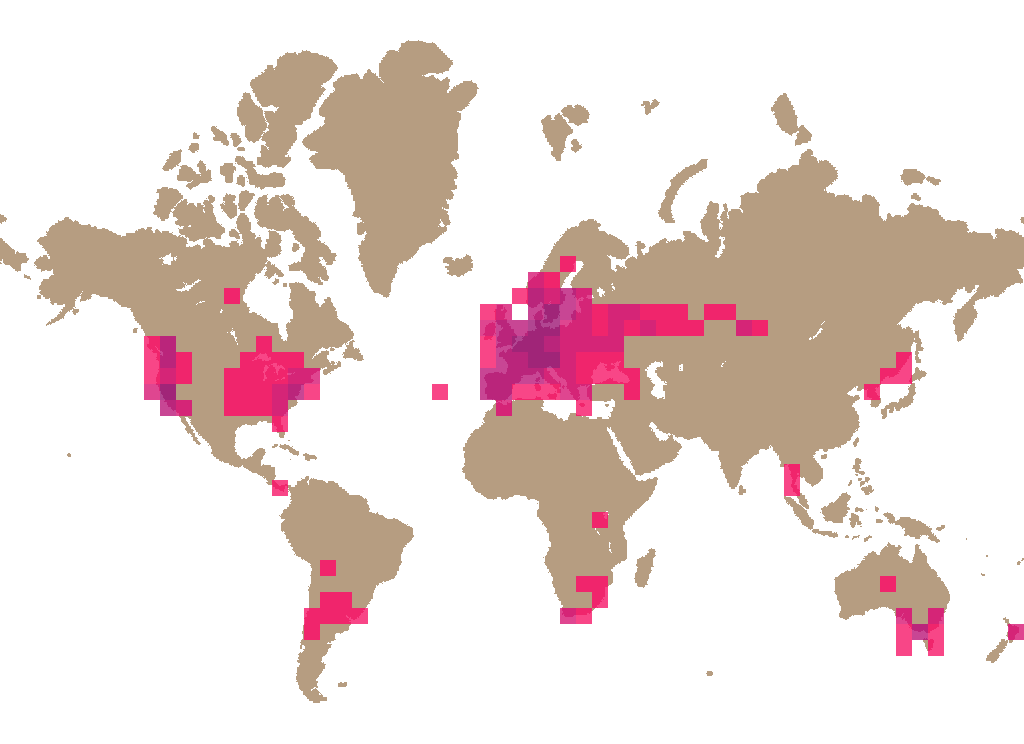Death cap (Amanita phalloides) distribution info