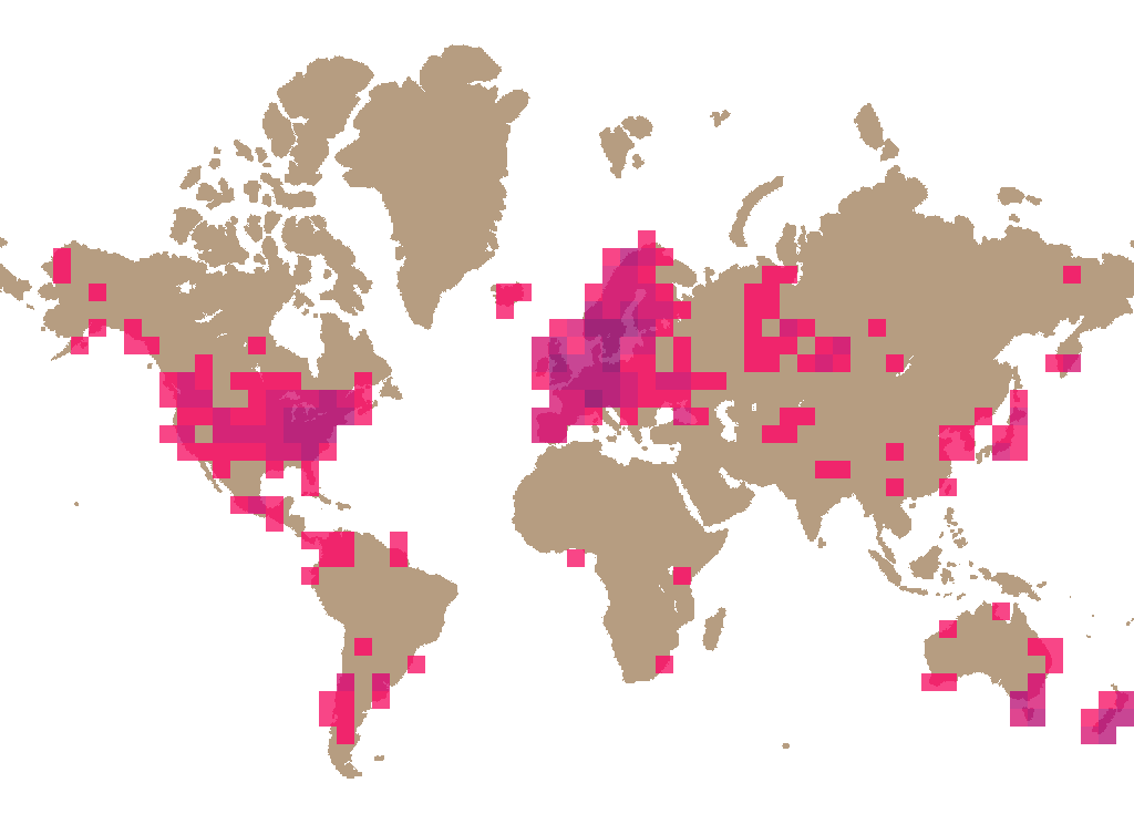 Velvet foot (Flammulina velutipes) distribution info