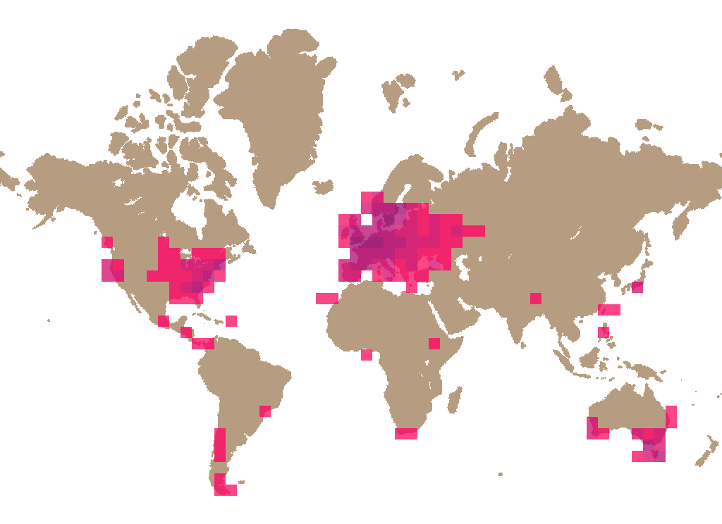 Beefsteak fungus (Fistulina hepatica) distribution info