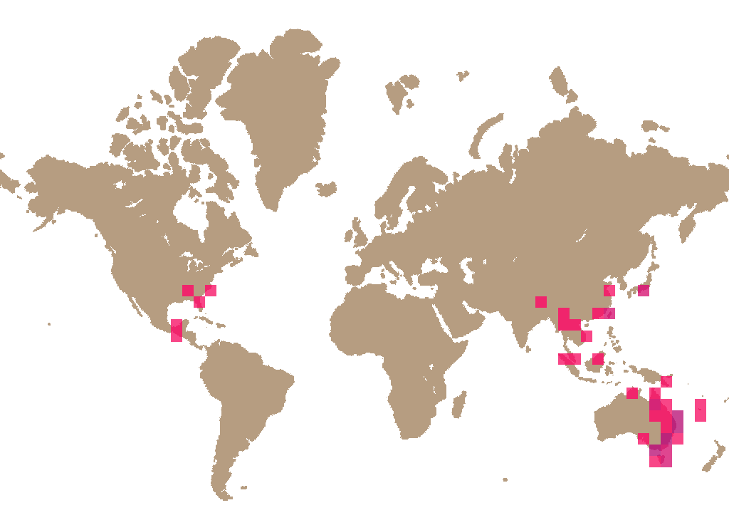 Shaggy cap (Boletellus emodensis) distribution info