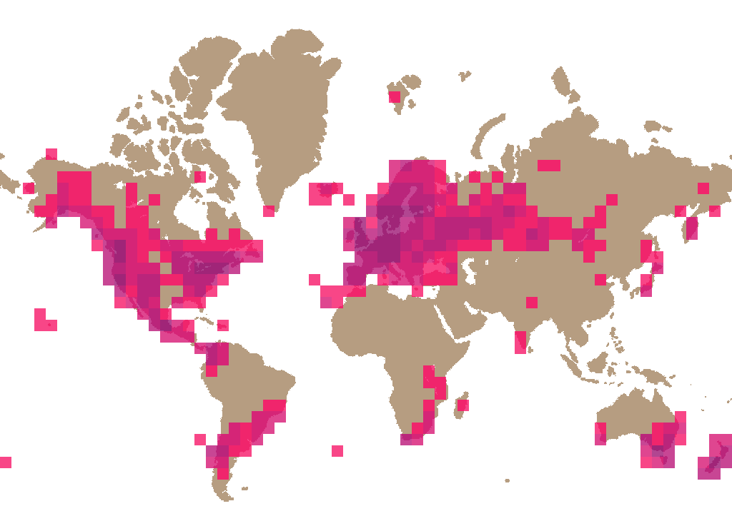 Fly agaric (Amanita muscaria) distribution info