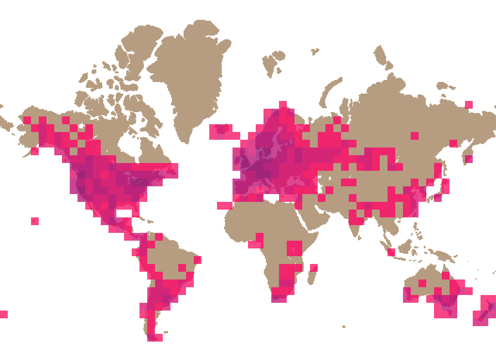 Shaggy ink cap (Coprinus comatus) distribution info